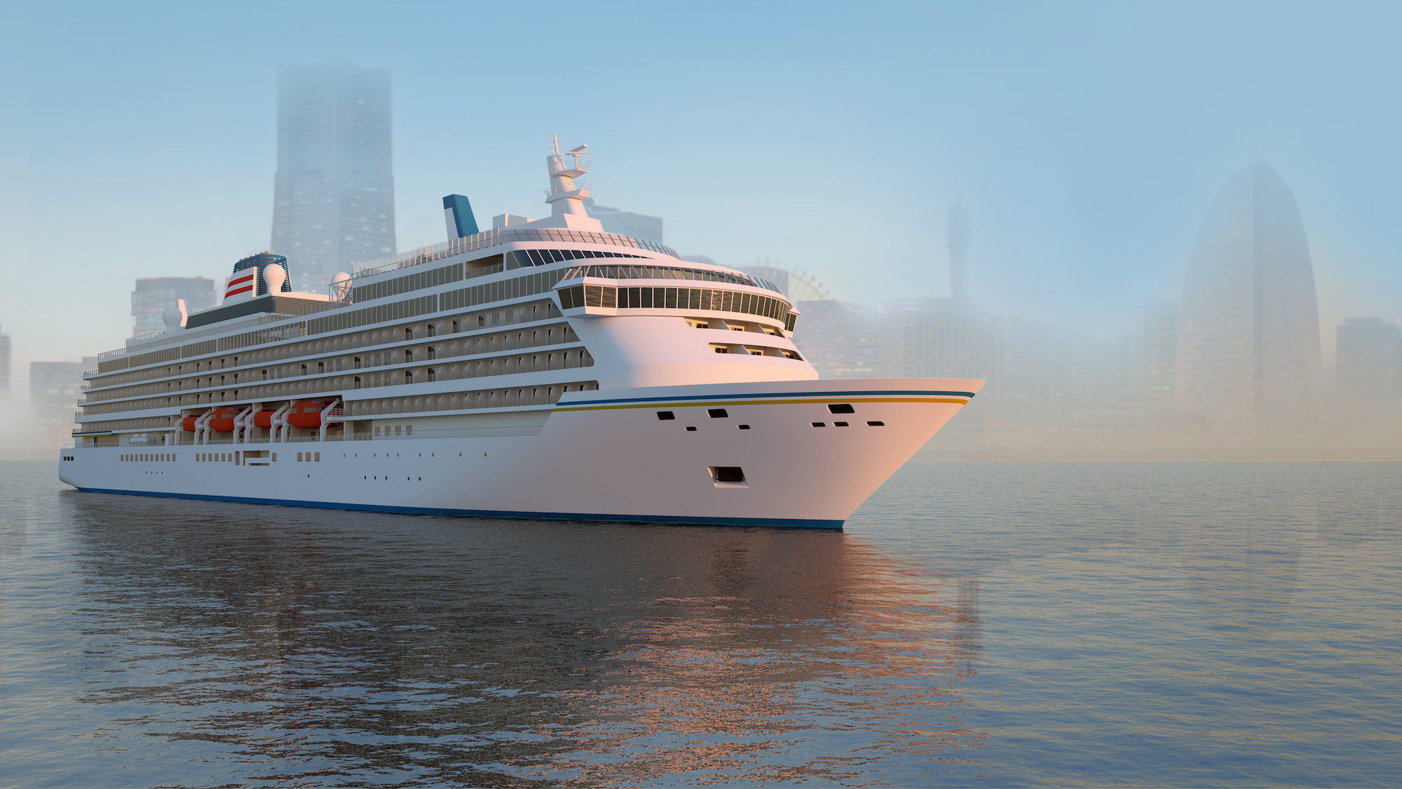 nyk cruise ship illustration