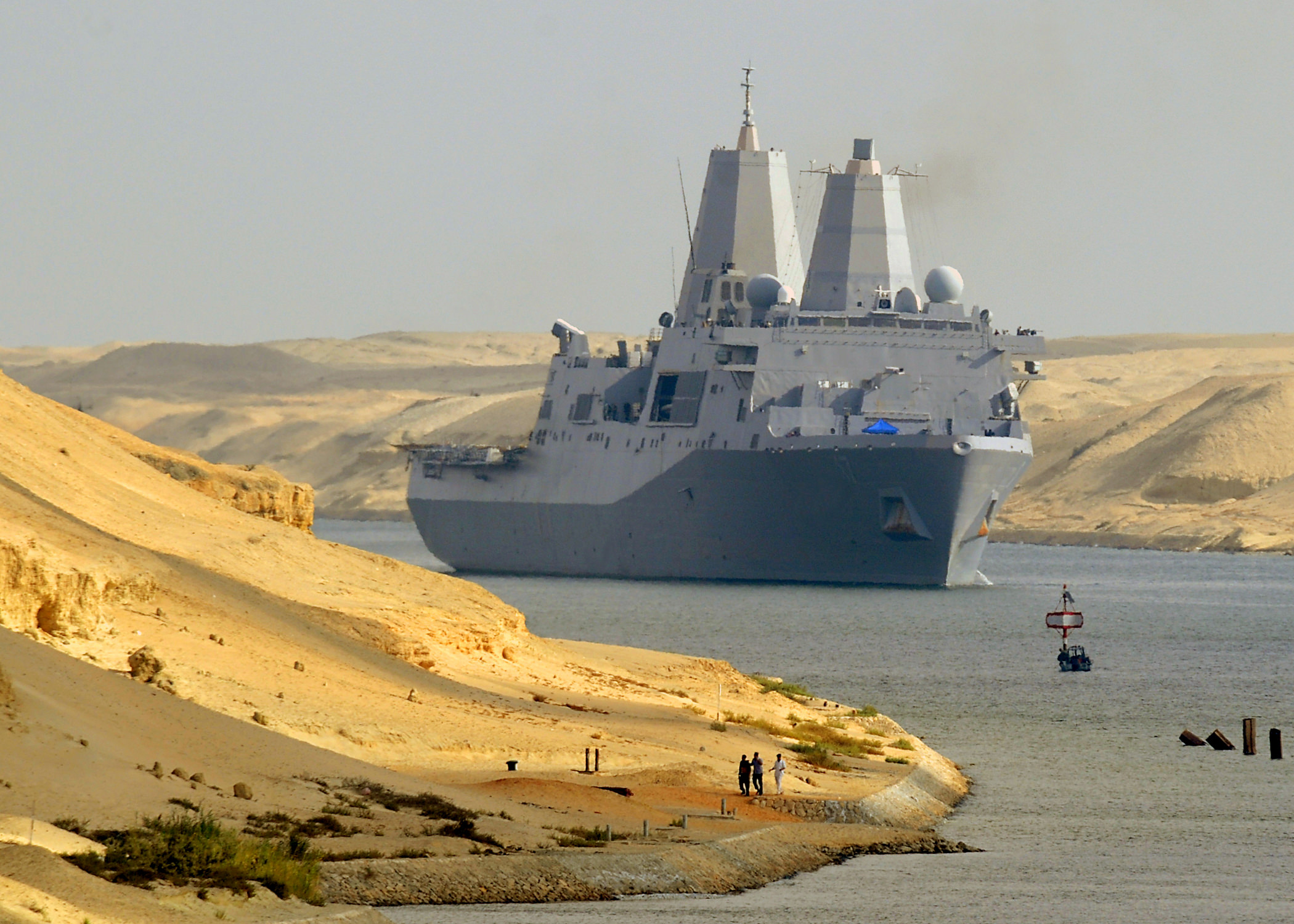 Suez Canal Navy Warship
