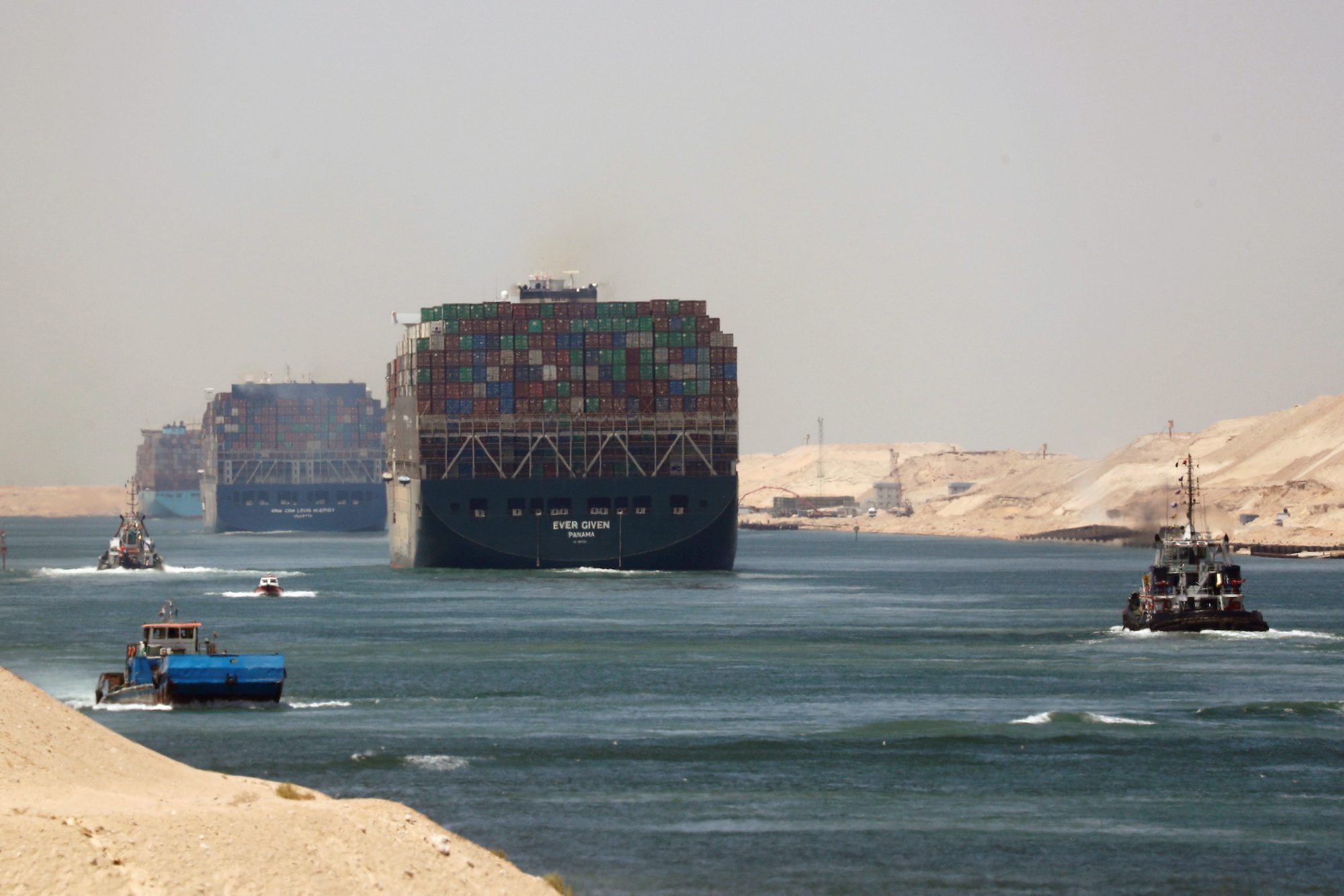 Work Underway to Widen Suez Canal