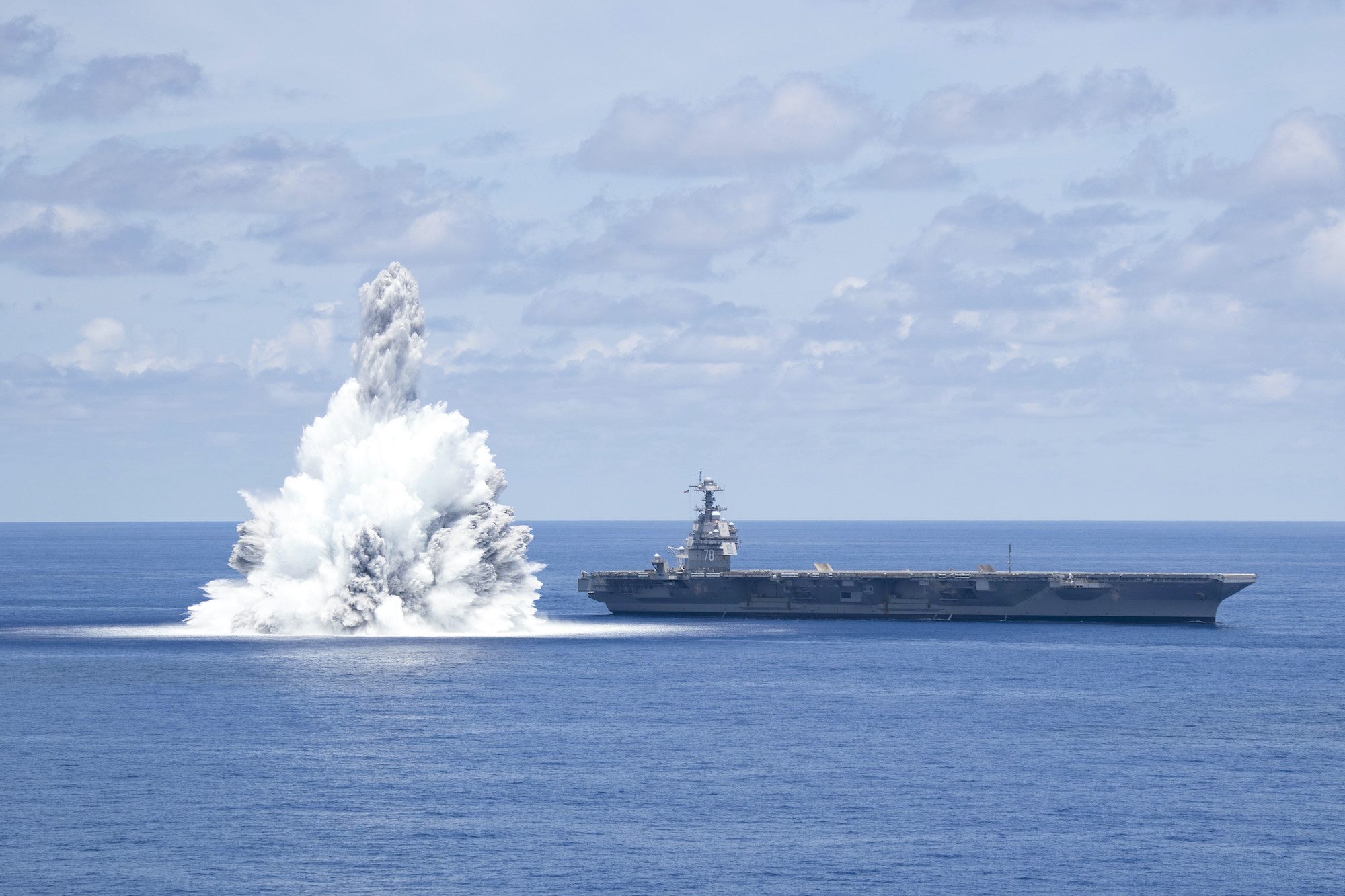 USS Gerald R. Ford Completes Latest Round of Explosive Shock Trials