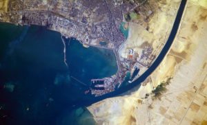NASA Space photo of Suez Canal