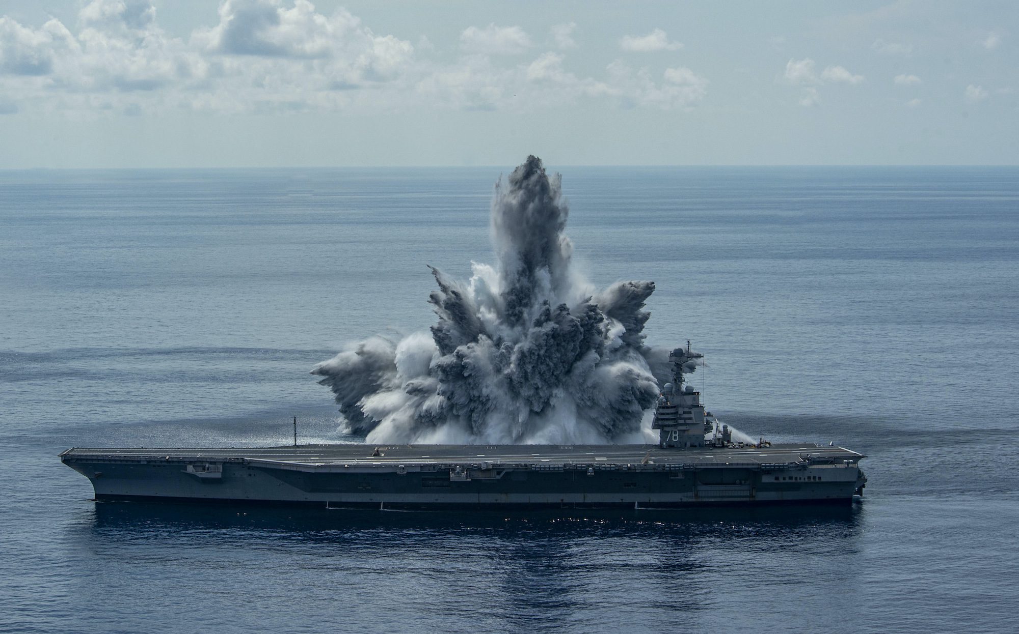 U.S. Navy’s New Supercarrier Completes Explosive Shock Trials