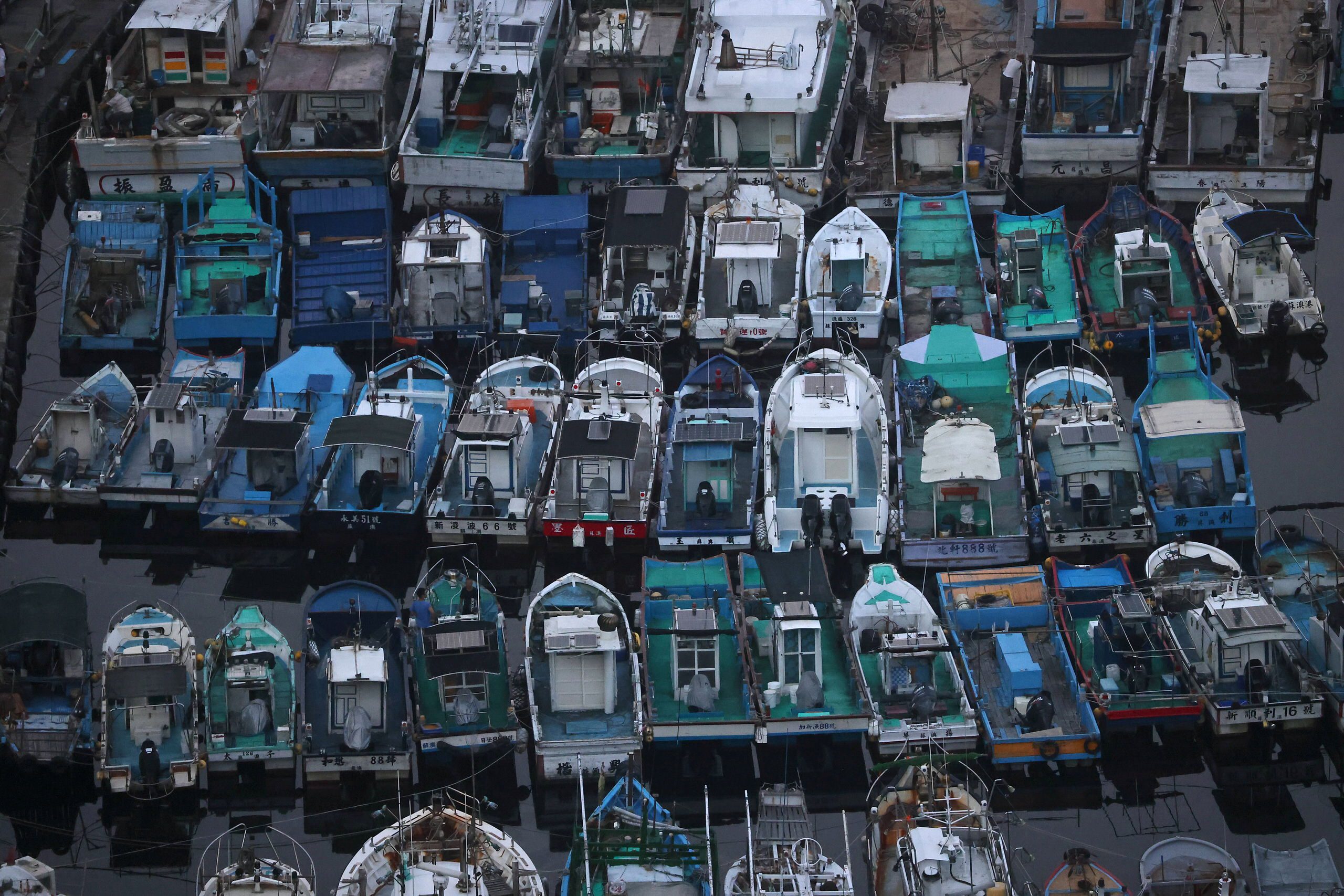 Typhoon Chanthu Fishing Boats