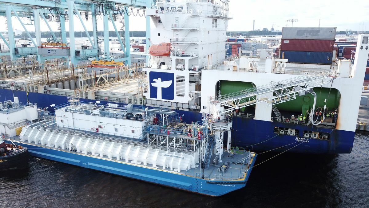 First Renewable LNG Bunkering in the United States Completed in Jacksonville