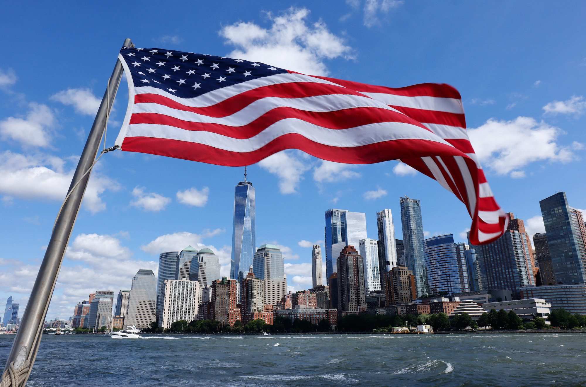 Dozens of Vessels Participate in New York Harbor Procession to Honor 9/11 Victims