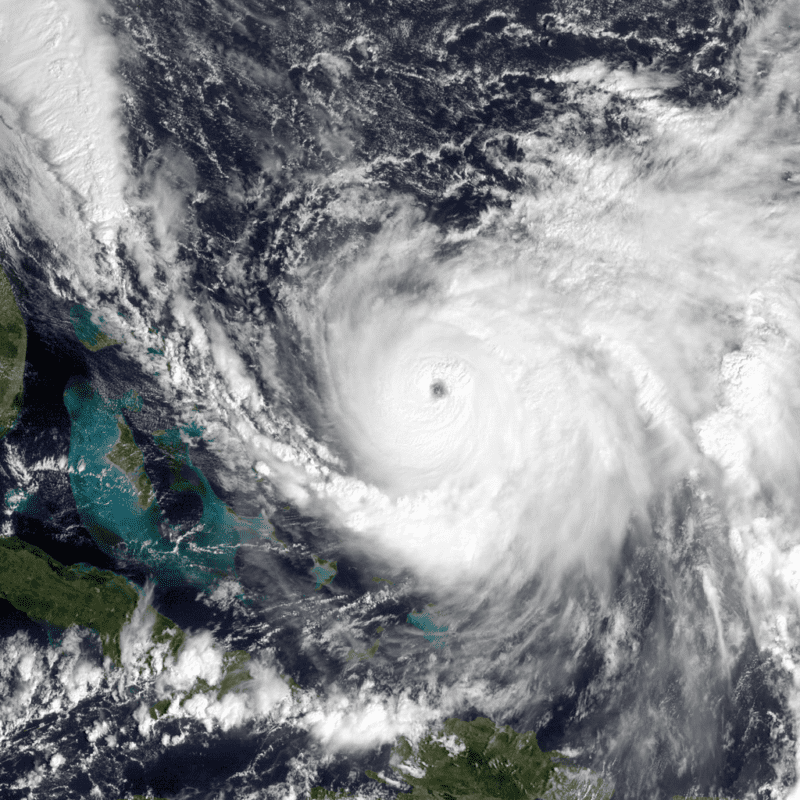 nasa space image of hurricane clouds forming