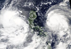 Tropical Storm Conson and Typhoon Chanthu NASA
