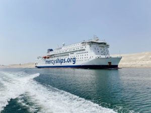hospital ship Global Mercy in Suez Canal