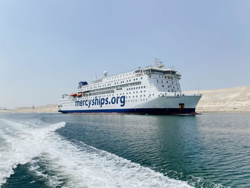 hospital ship Global Mercy in Suez Canal