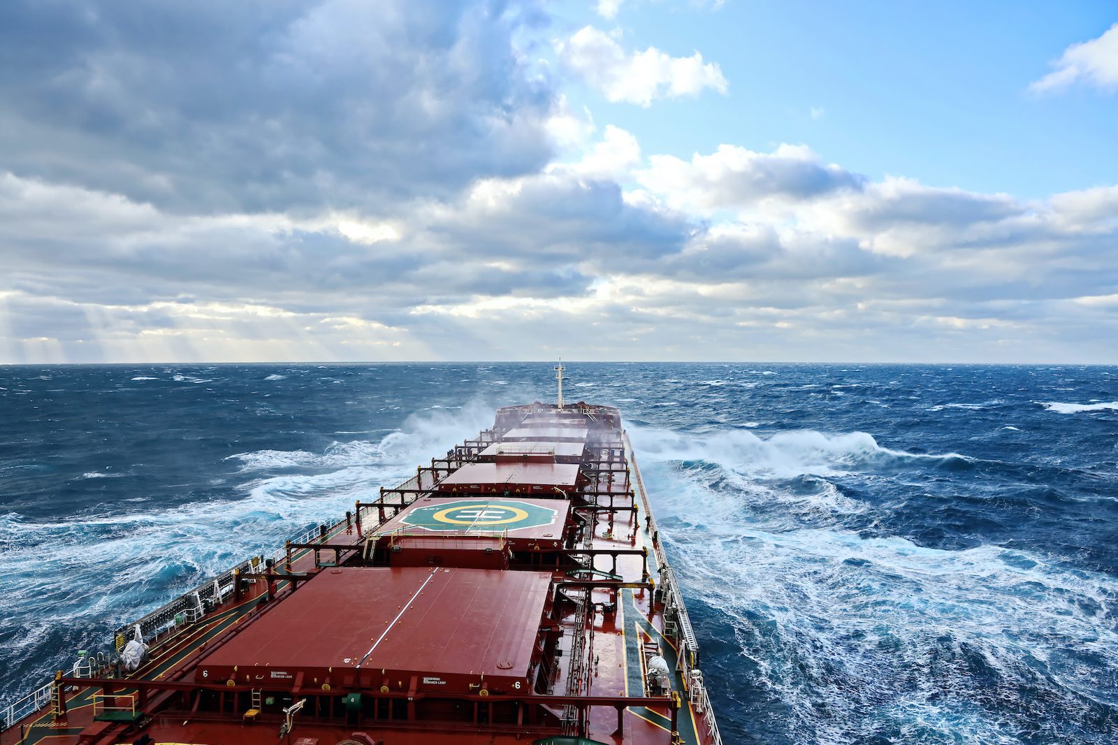 bulk carrier at sea