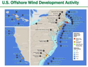 U.S. offshore wind map 2021