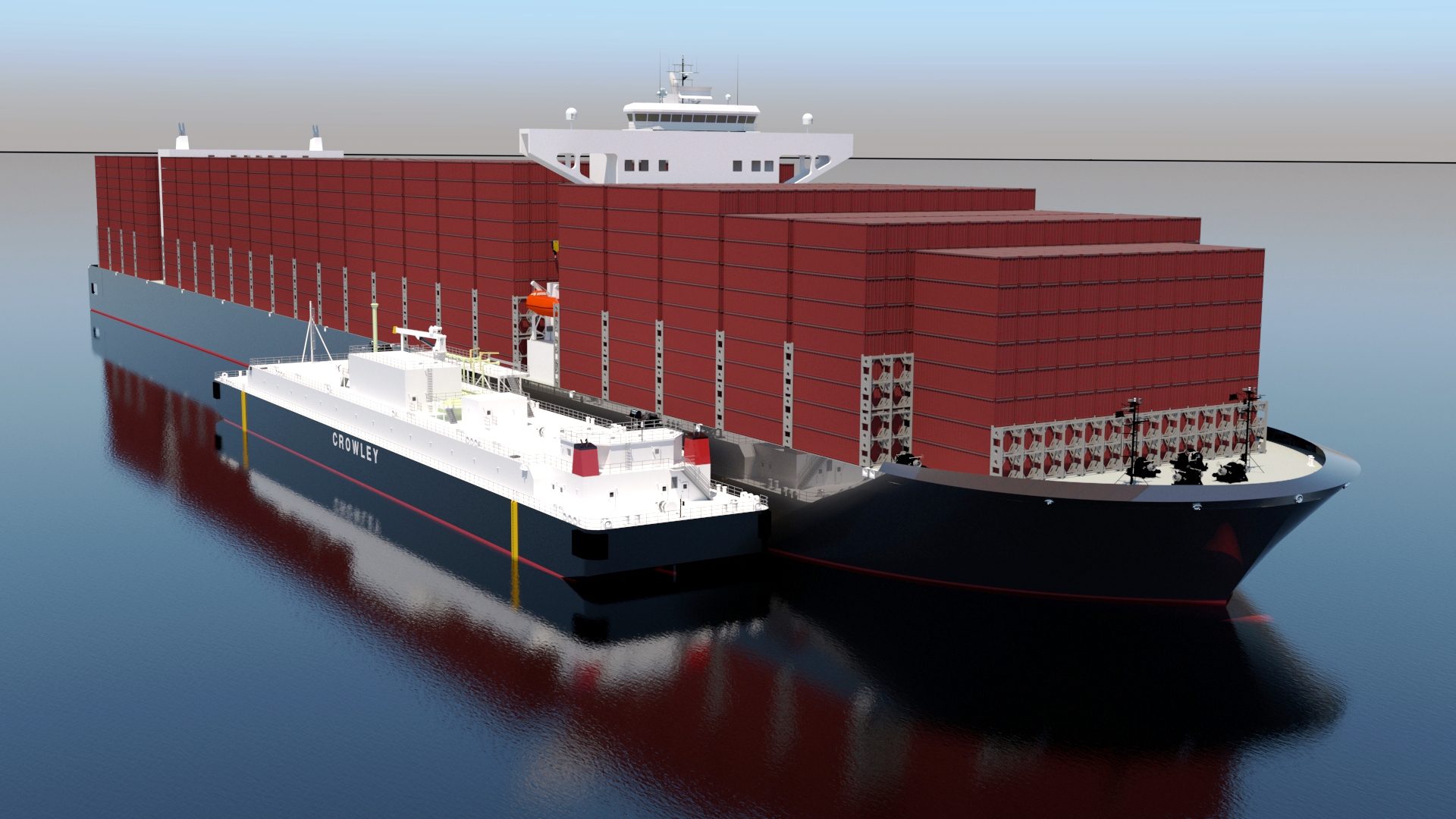 Bay Shipbuilding Kicks Off Construction on Large LNG Bunkering Barge for Crowley