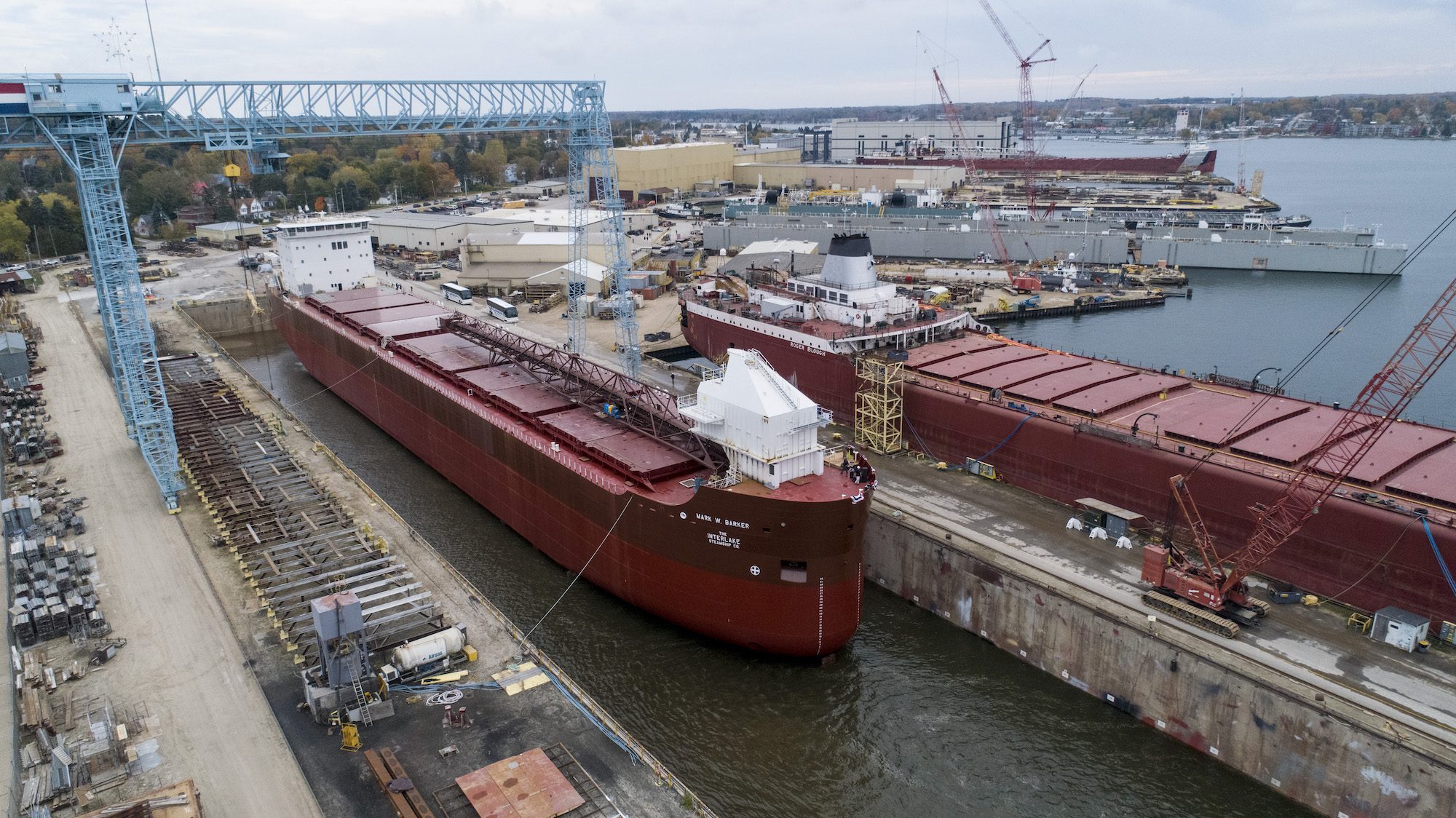 First US-Flagged Great Lakes Bulker in 40 Years Launched in Sturgeon Bay – PHOTOS