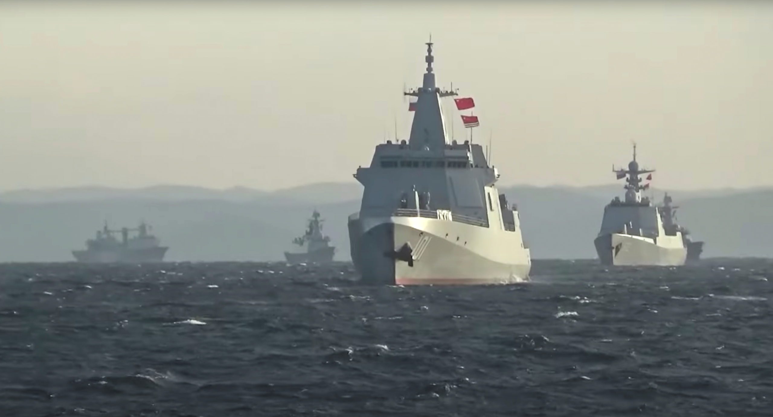Russian, Chinese Warships Hold First Joint Patrols In The Pacific