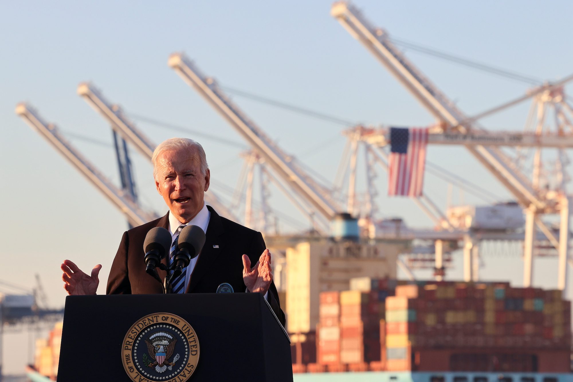 Port of Baltimore Success Story Gives Biden A Chance to Tout His Infrastructure Plans