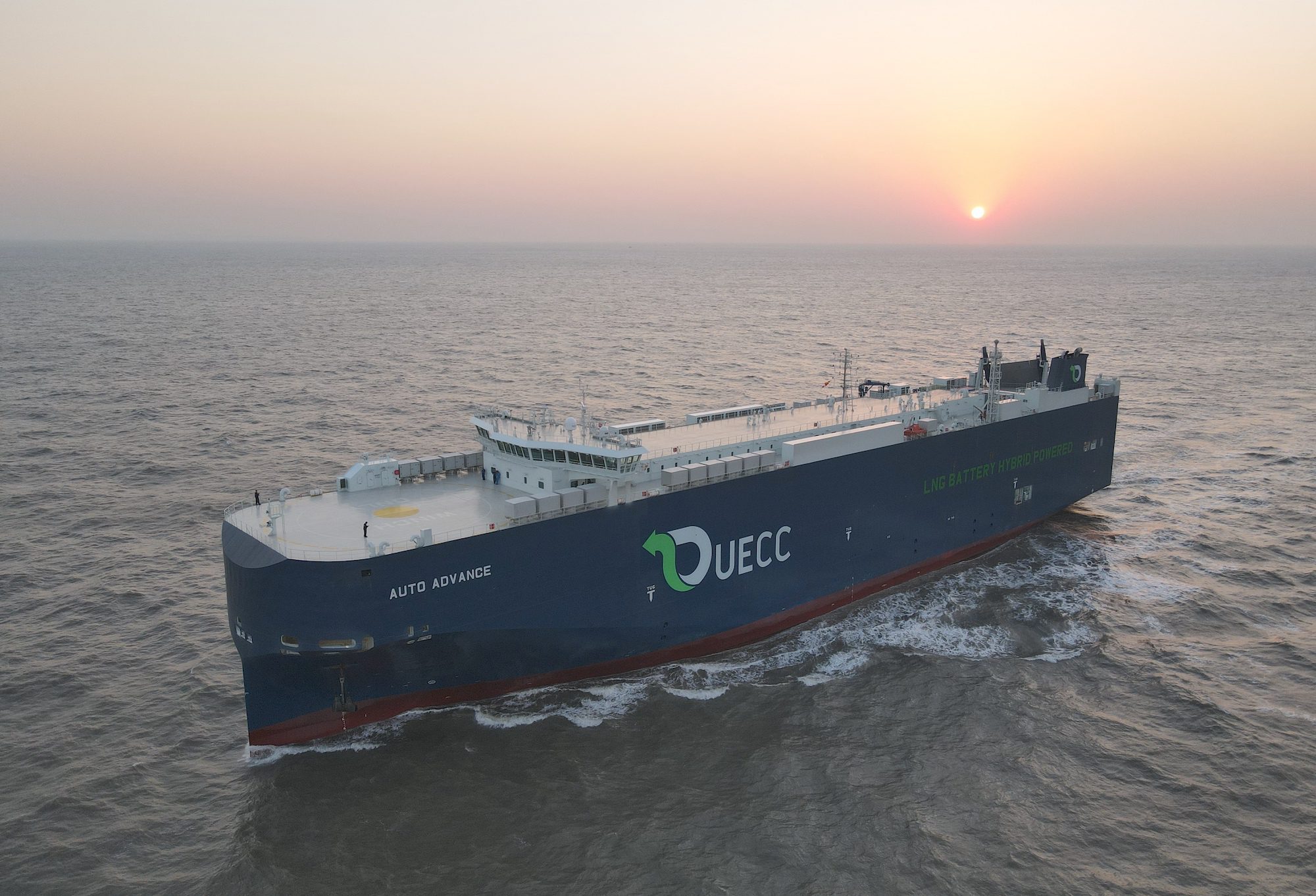UECC Takes Delivery of World’s First Dual-Fuel LNG Battery Hybrid Car Carrier