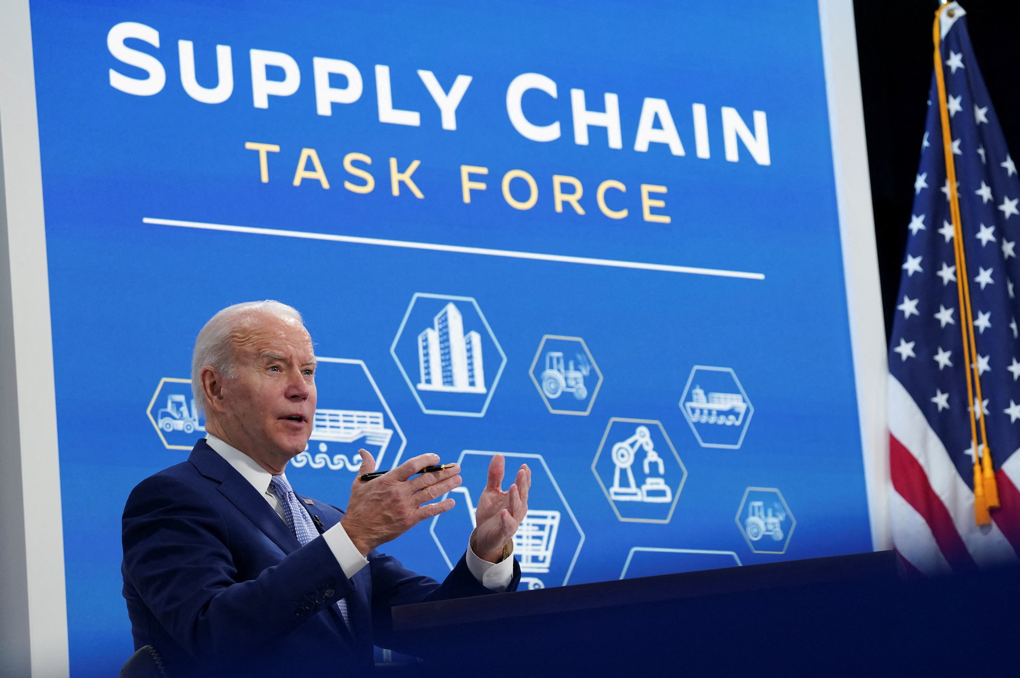 Biden Takes Victory Lap, Declaring Holiday Supply Chain Crisis Averted