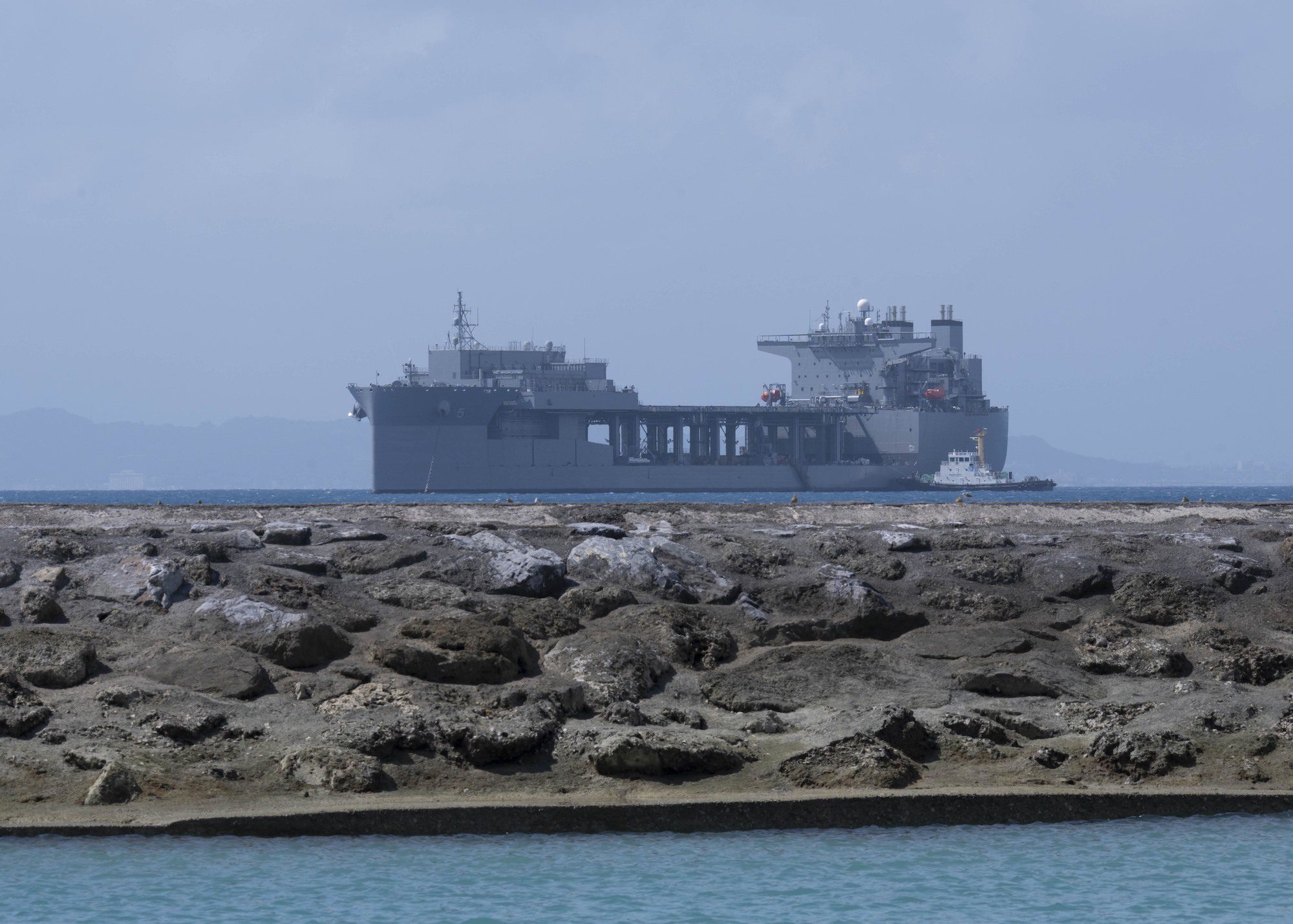 New U.S. Navy Sea Base Sucks Up Volcanic Stone, Clogging Engineering Systems