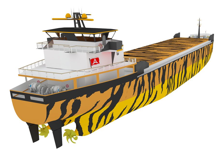 Mitsubishi Shipbuilding Unveils Hybrid Electric Coastal Tanker Design