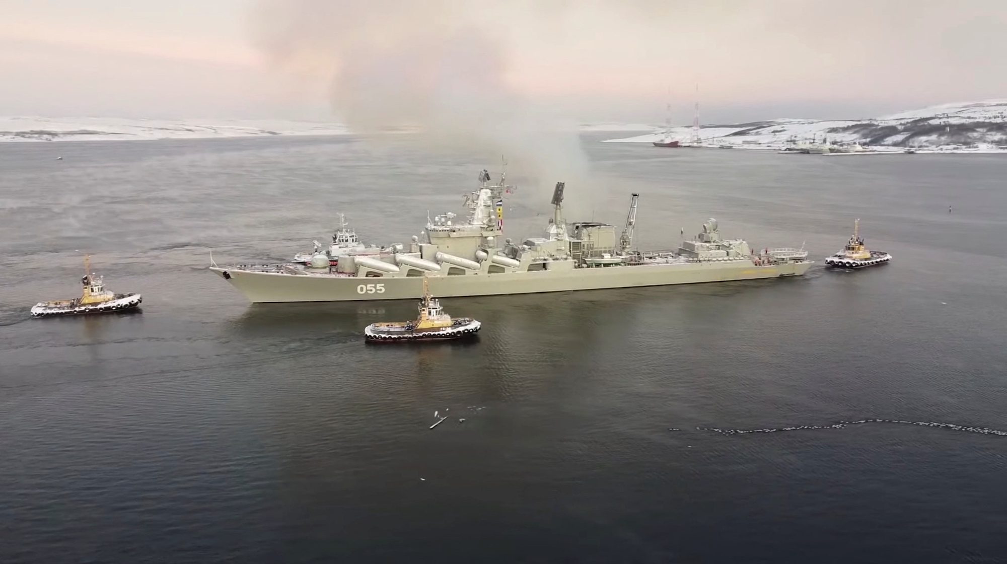 Russian Warships Rehearse Protecting Arctic Shipping Lane