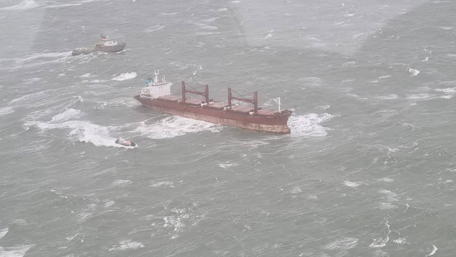Tugs Rescue Abandoned Bulk Carrier Off Dutch Coast -Update