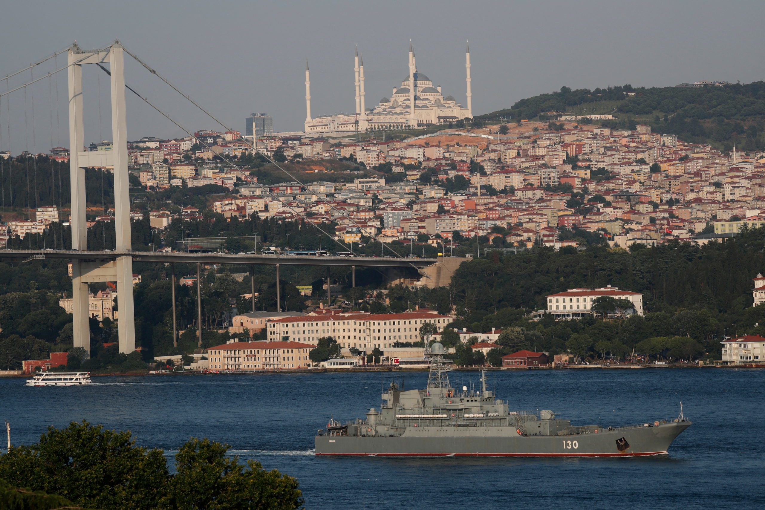 Russian Navy Warship in Turkey