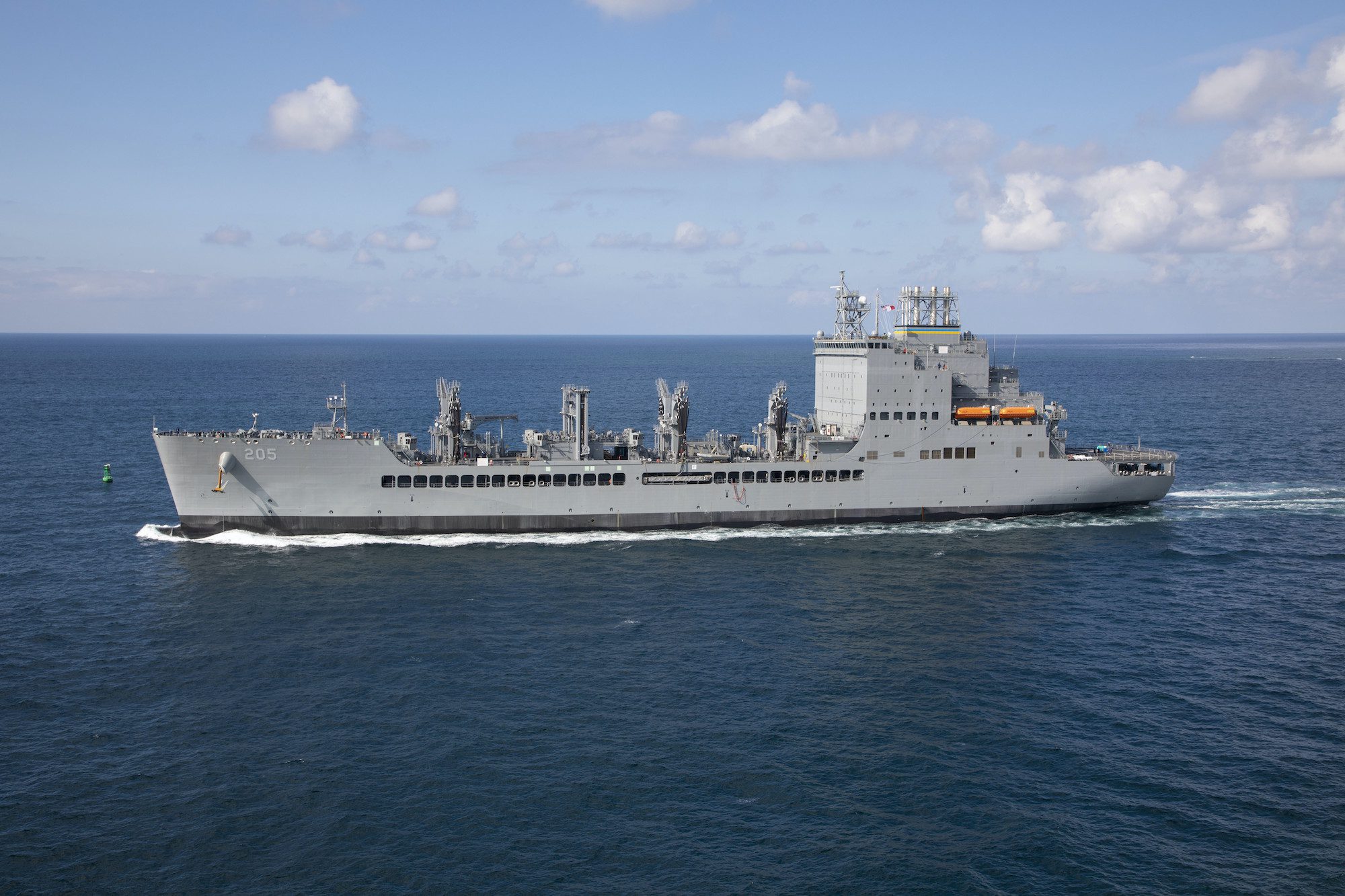 Photos: Navy’s New Fleet Oiler USNS John Lewis At Sea for Builder’s Trials