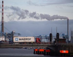 Maersk Truck NEar Refinery