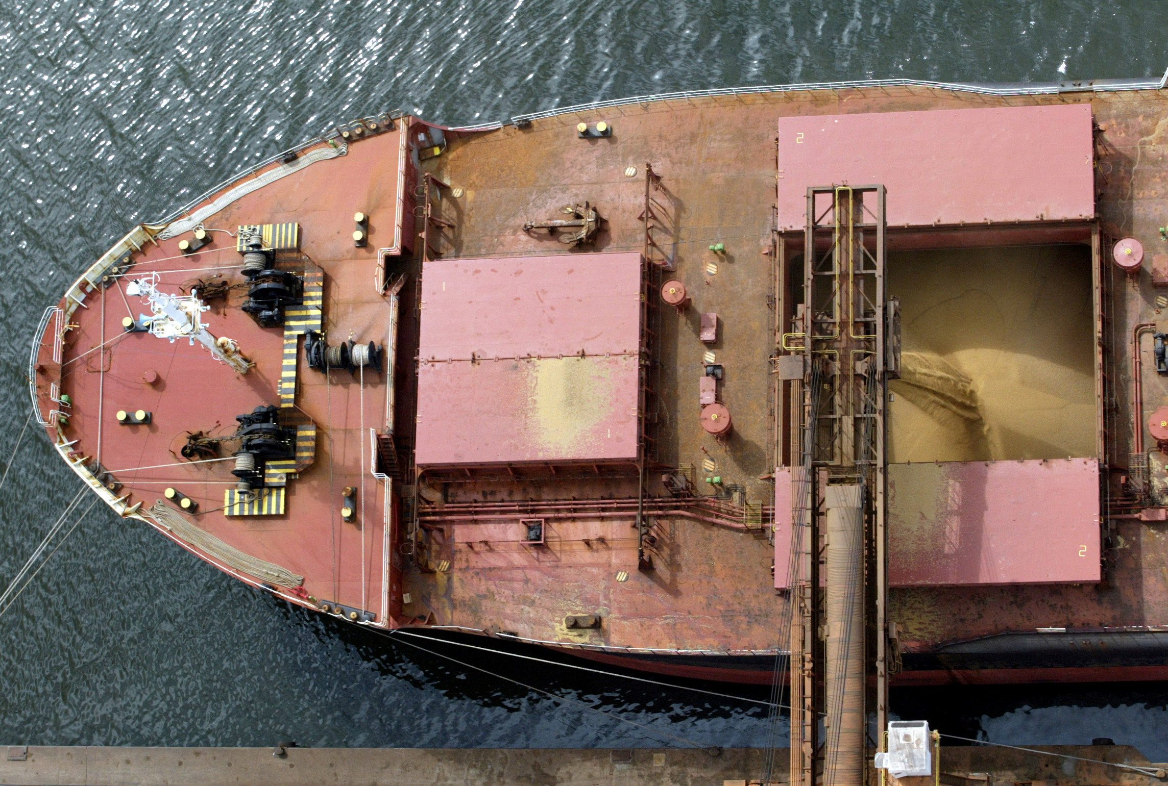 Soybean Ship, Paranagua port. REUTERS/Paulo Whitaker