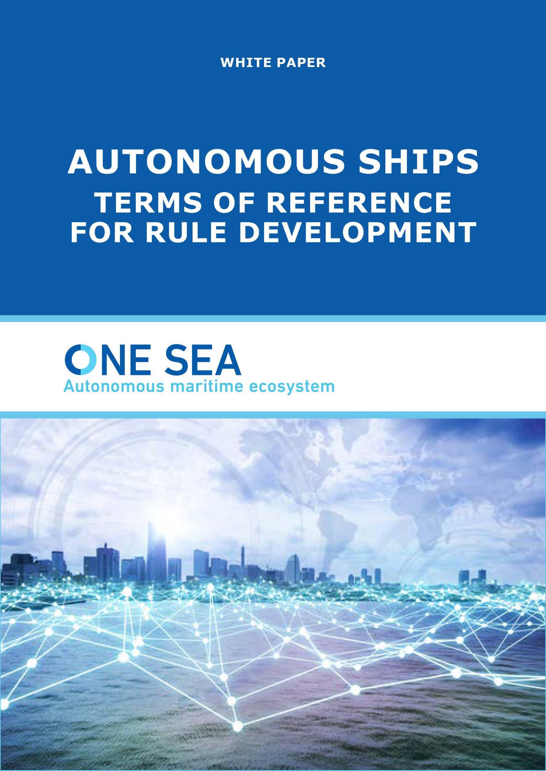 Defining the Levels of Automation: One Sea Whitepaper Offers Route Forward for Developing Rules for MASS