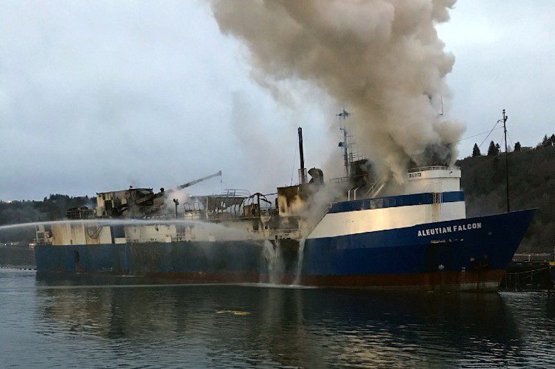 Hot Work Failures Led to Fire on Aleutian Falcon, NTSB Determines