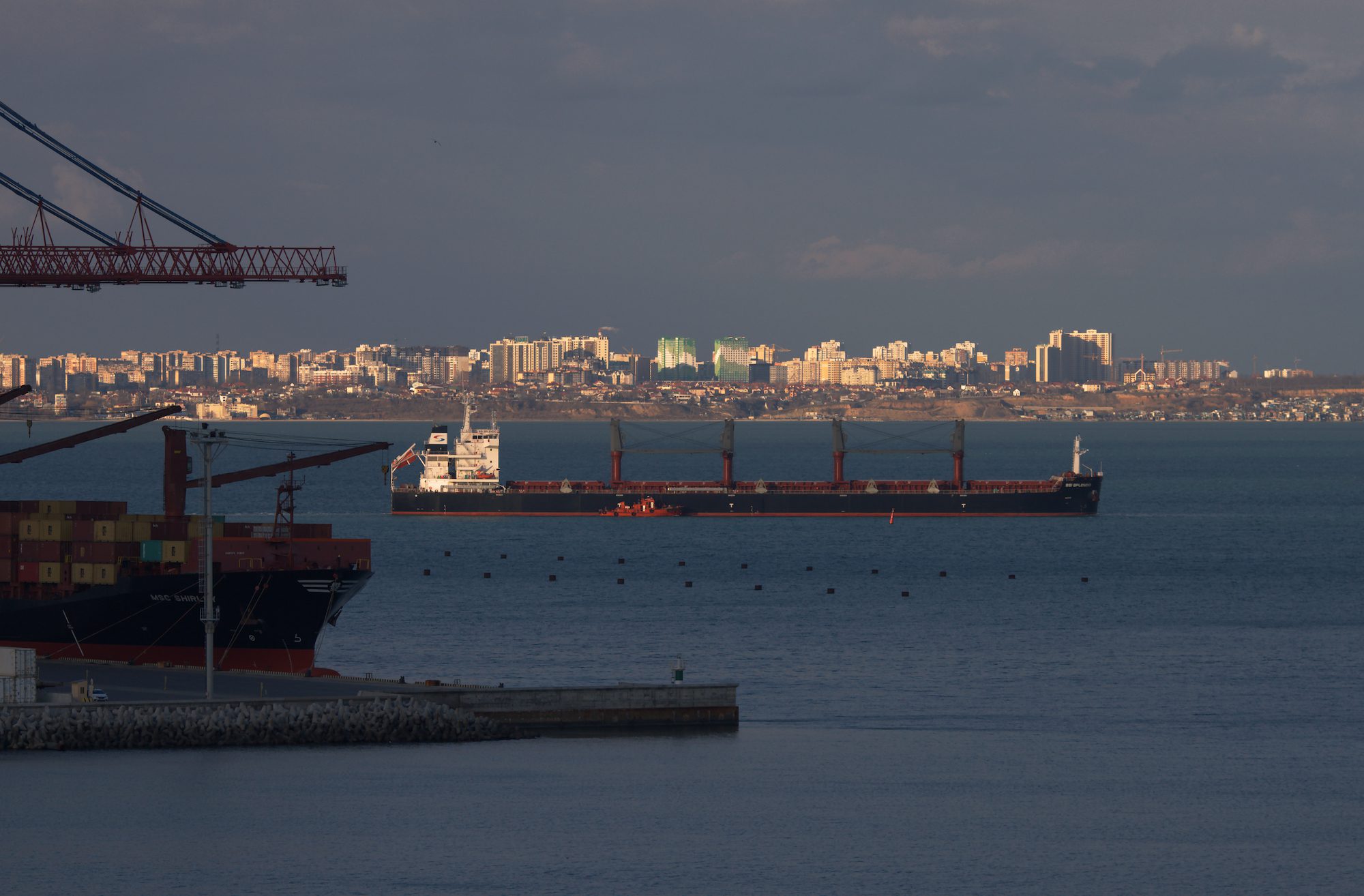 A bulk carrier departs the Port of Odessa prior to the war. Image courtesy VolodymyrT / Shutterstock.com
