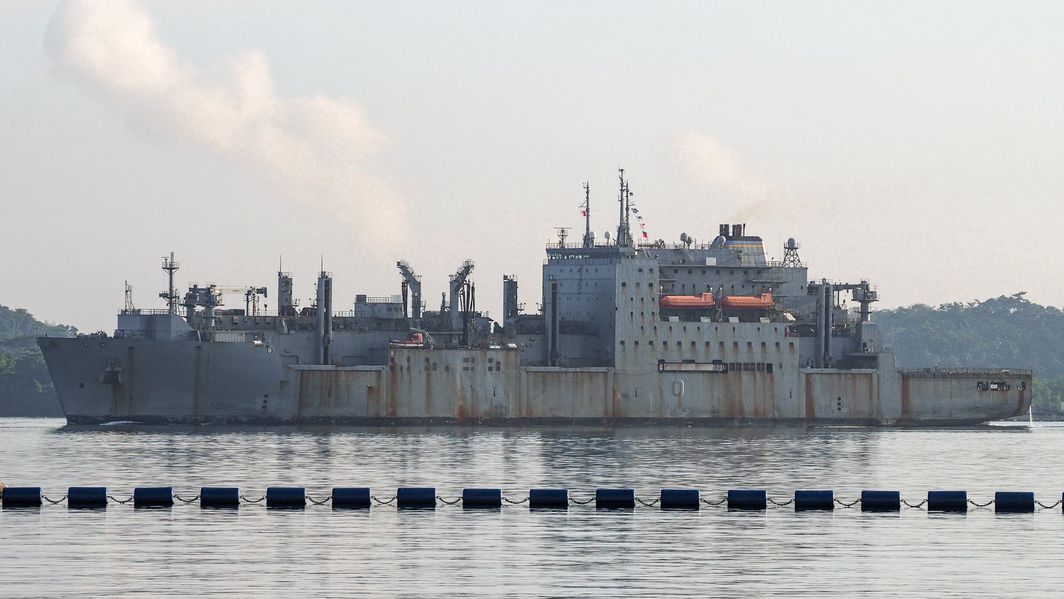 rusty navy supply ship