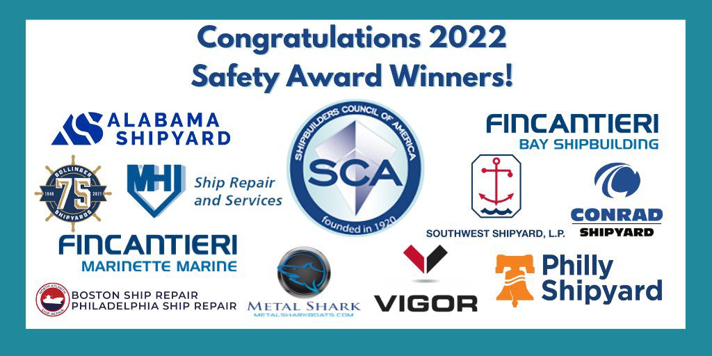 Shipbuilders Council of America Announces 2022 Shipyard Safety Awards