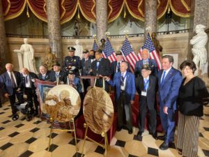 U.S. merchant mariners receive the congressional gold medal award at the U.S. capitol