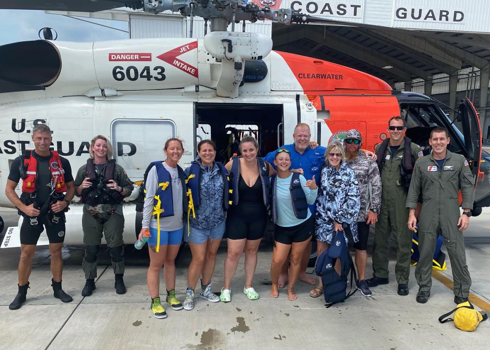 U.S. Coast Guard Rescues Boaters Off Florida After Lightning Strike Caught on Camera