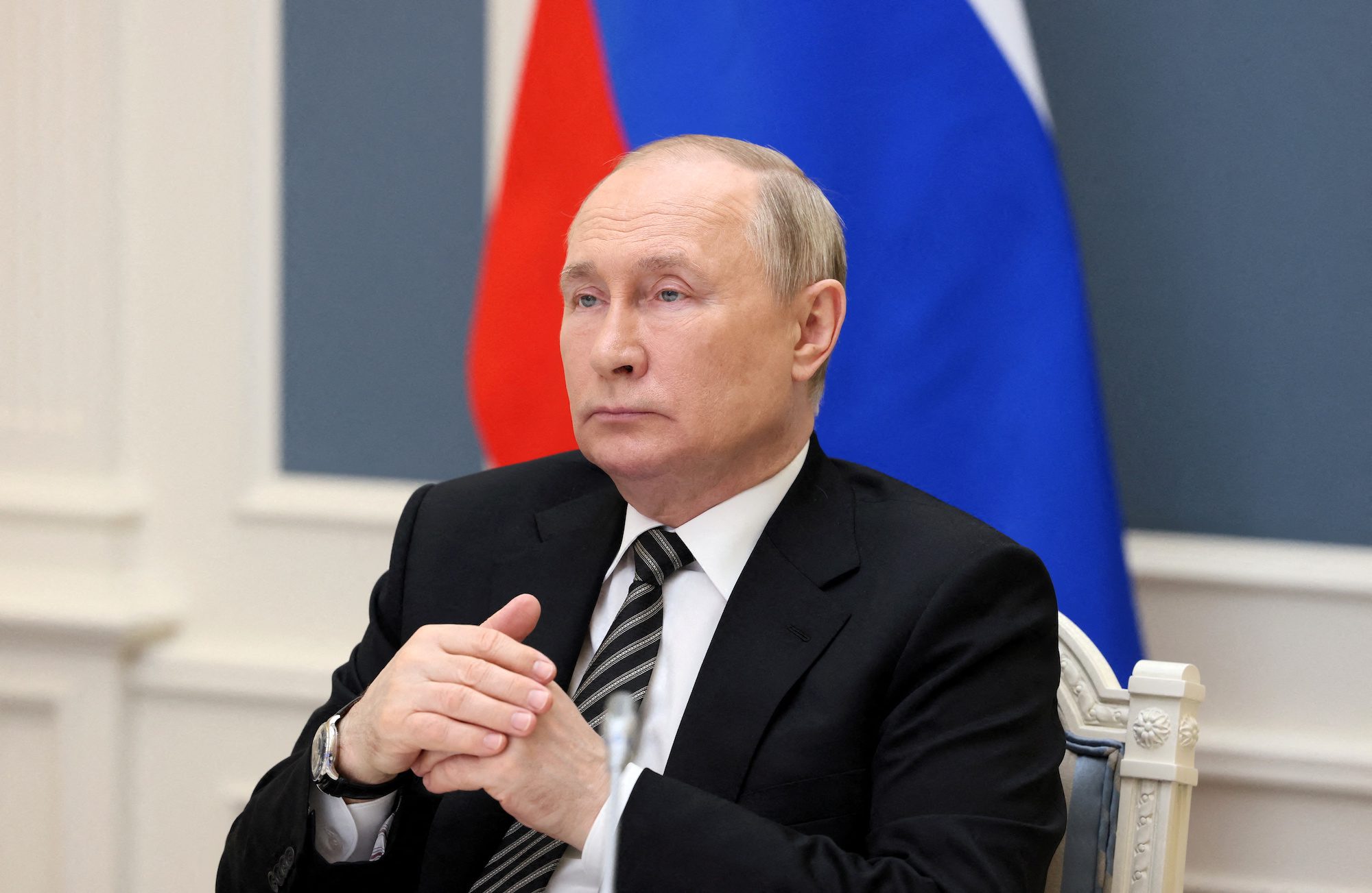 Russian President Vladimir Putin attends a meeting