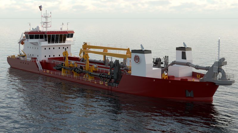 Great Lakes Dredge & Dock Orders Second Trailing Suction Hopper Dredge at Conrad Shipyard