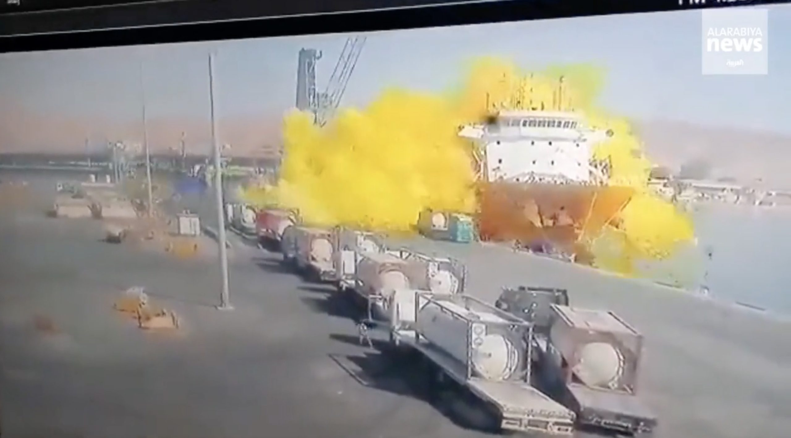 Multiple Casualties, Hundreds Injured After Toxic Gas Cylinder Explodes at Jordan’s Aqaba Port -Incident Video