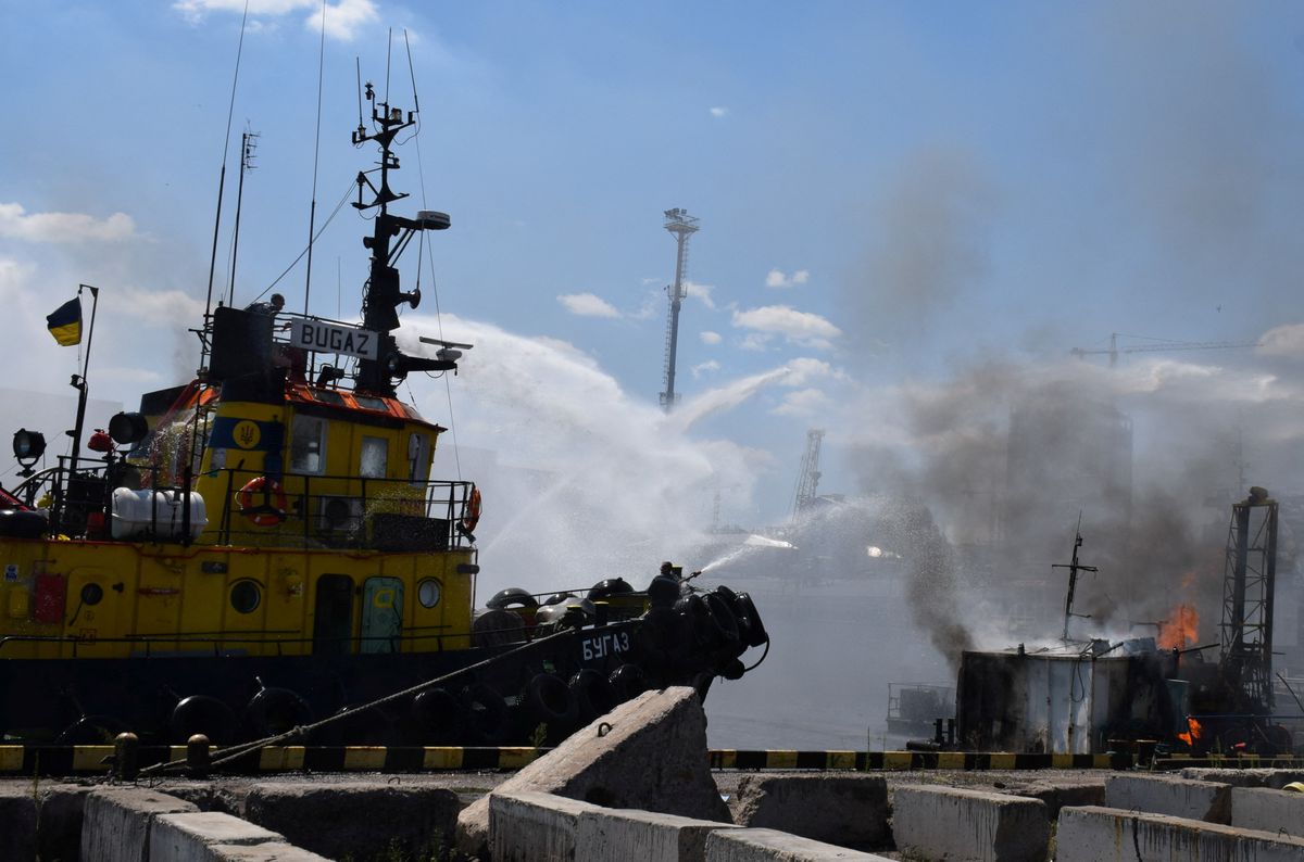 Russia Claims It Struck Ukrainian Warship And Harpoon Missiles Depot