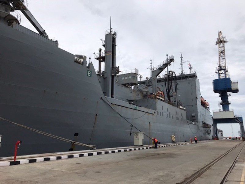 Military Sealift Command Ship Completes Maintenance at Indian Shipyard