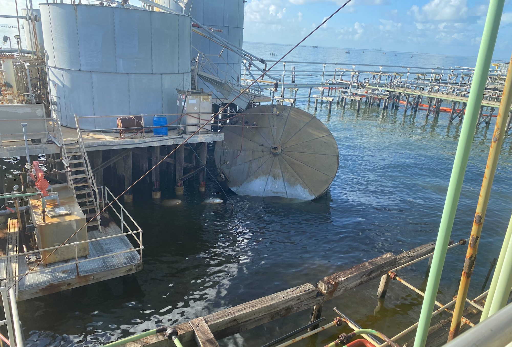 Coast Guard Responds to Oil Spill at Offshore Platform in Terrebonne Bay, Louisiana