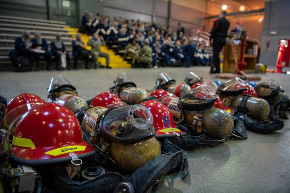US Navy FEDFIRE Firefighting Helmets