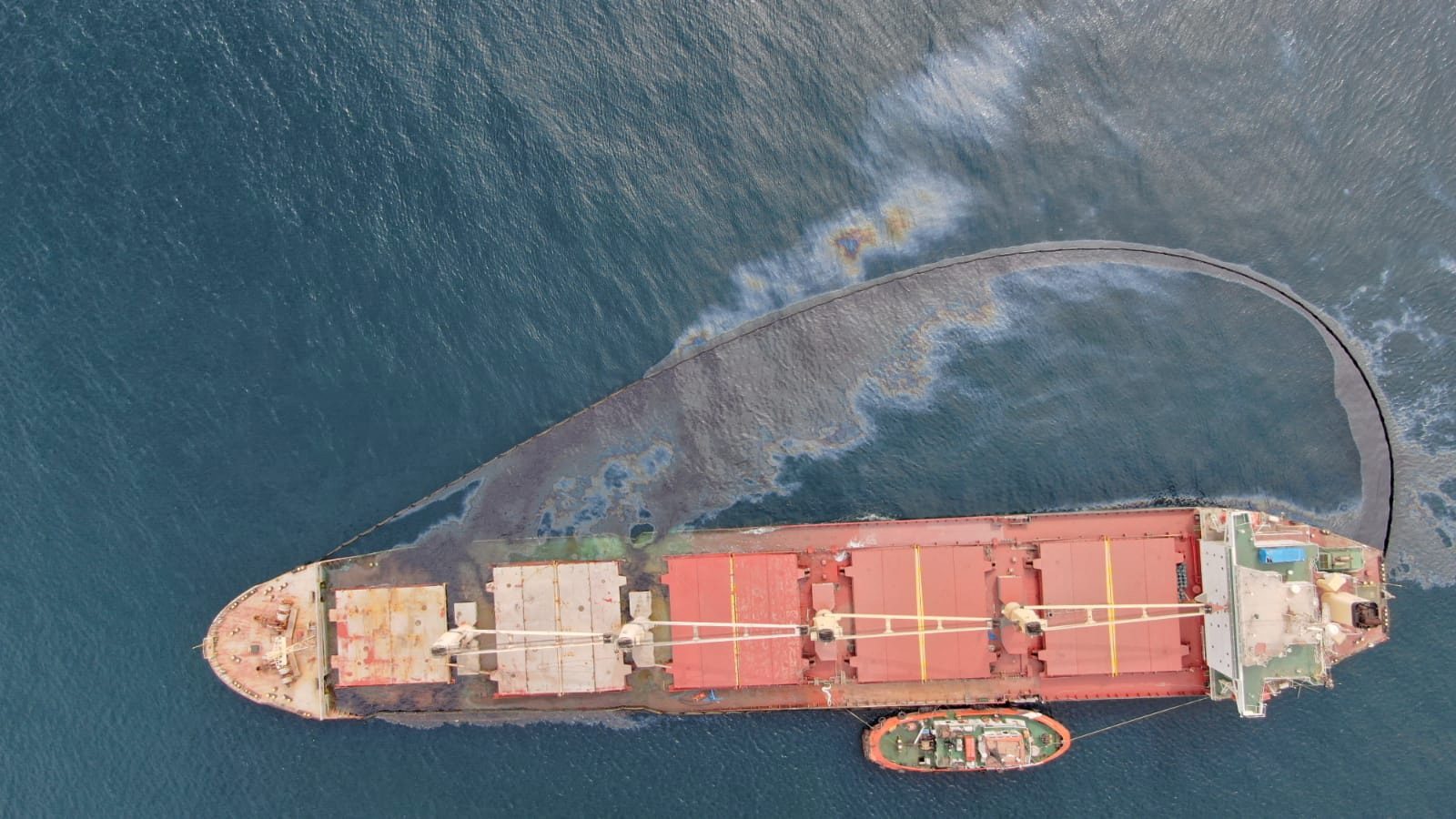 Broken Bulk Carrier OS 35 Leaks Fuel Oil Off Gibraltar