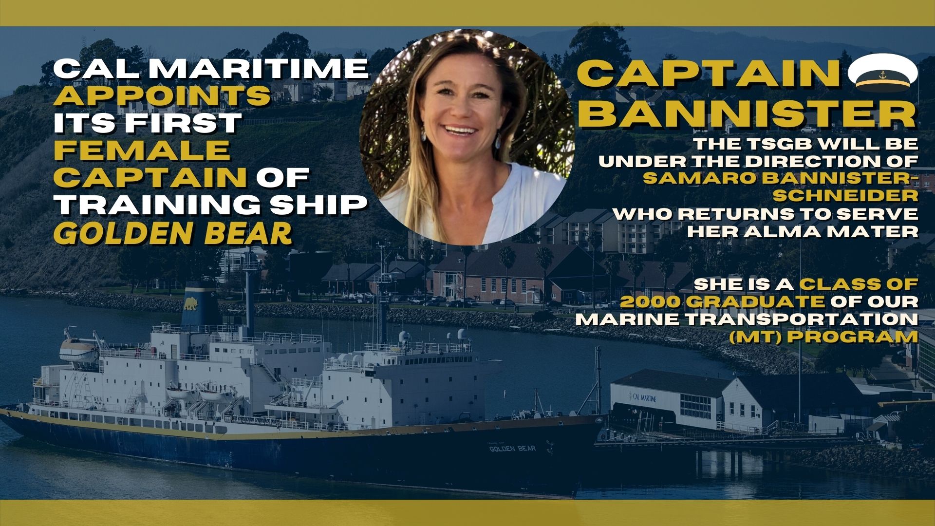 Cal Maritime Appoints New Training Ship Captain