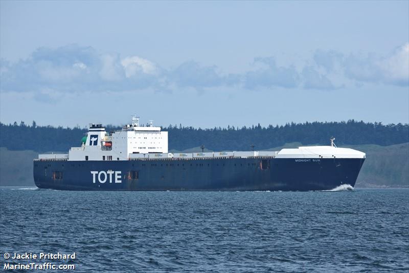 Small Fire on TOTE’s LNG-Converted ‘Midnight Sun’ in Tacoma