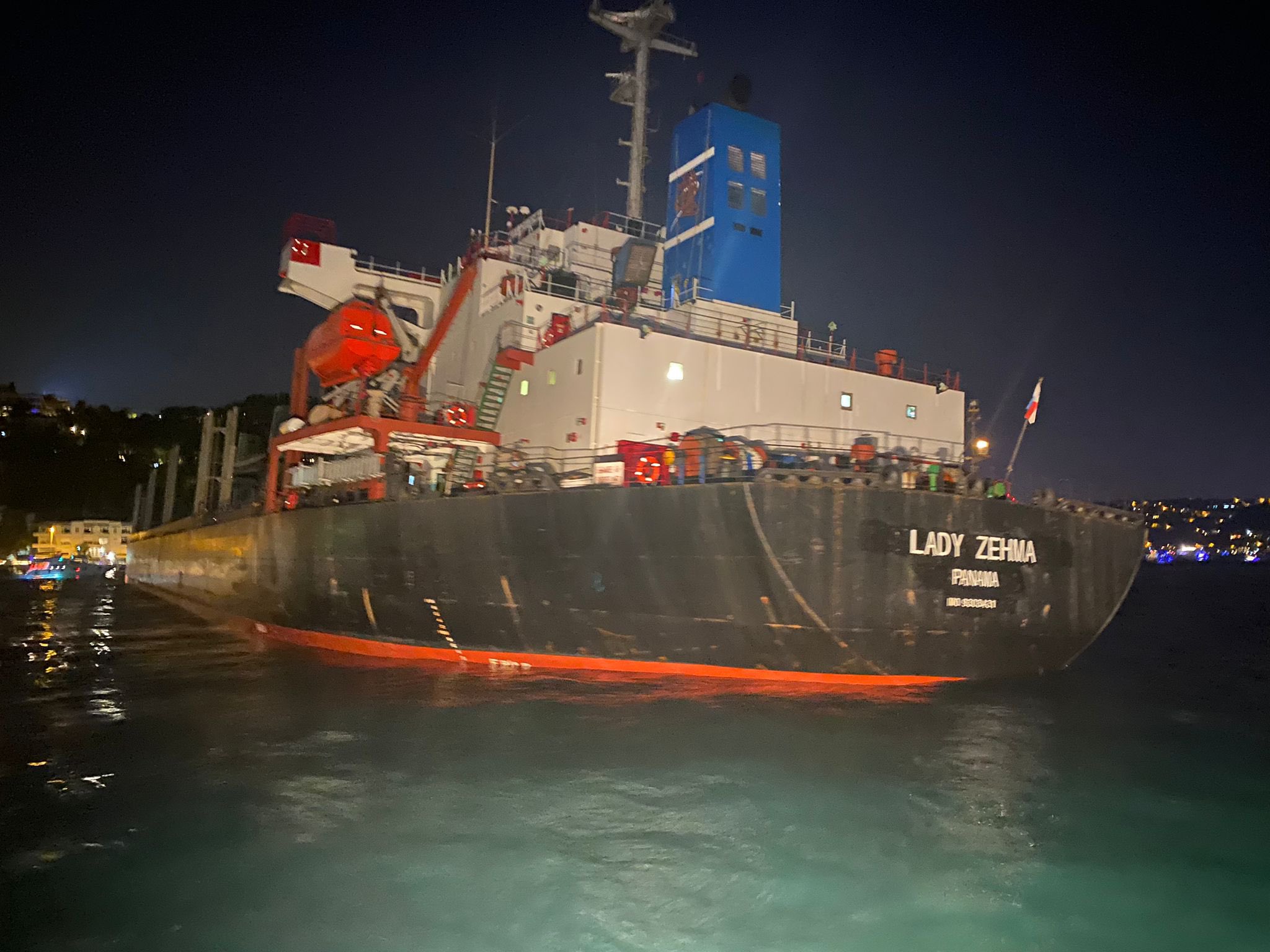 Ship Carrying Ukrainian Corn Grounds in Turkey’s Bosphorus Strait
