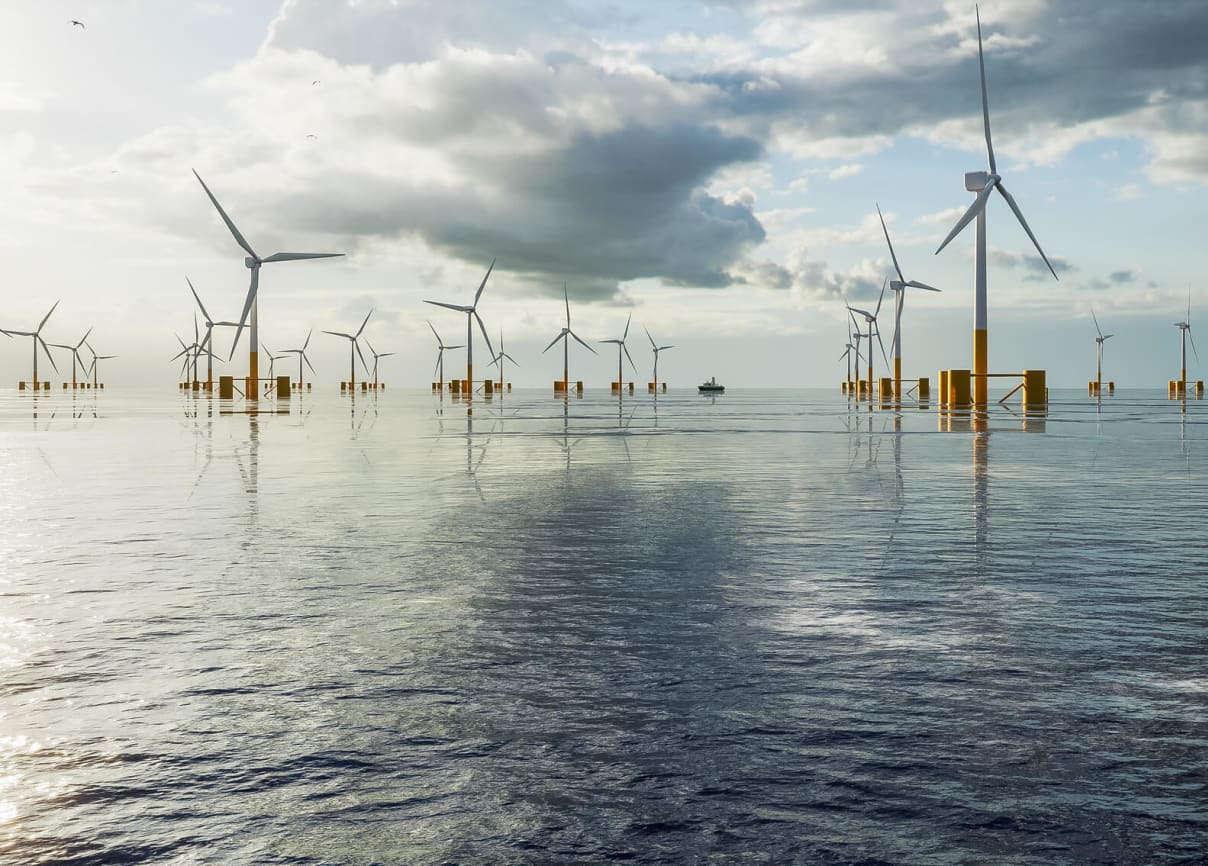 Floating Wind Farms Gain Traction But Can They Set Sail?