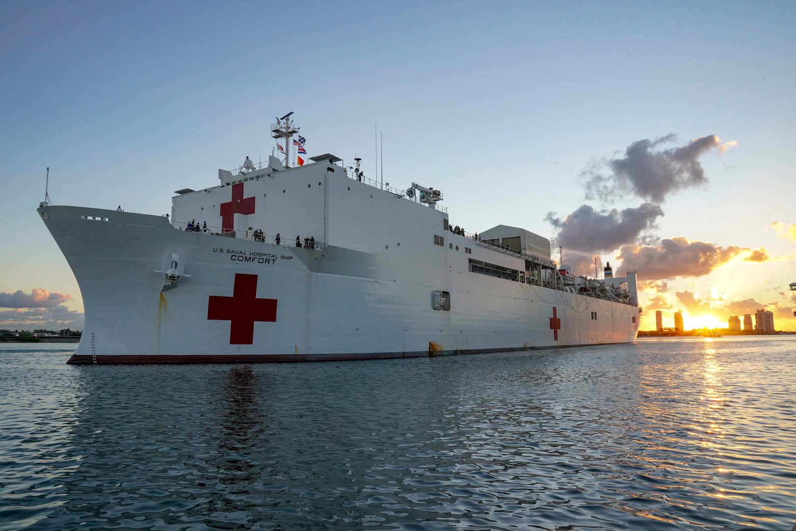 Hospital Ship USNS Comfort Departs on Humanitarian Mission