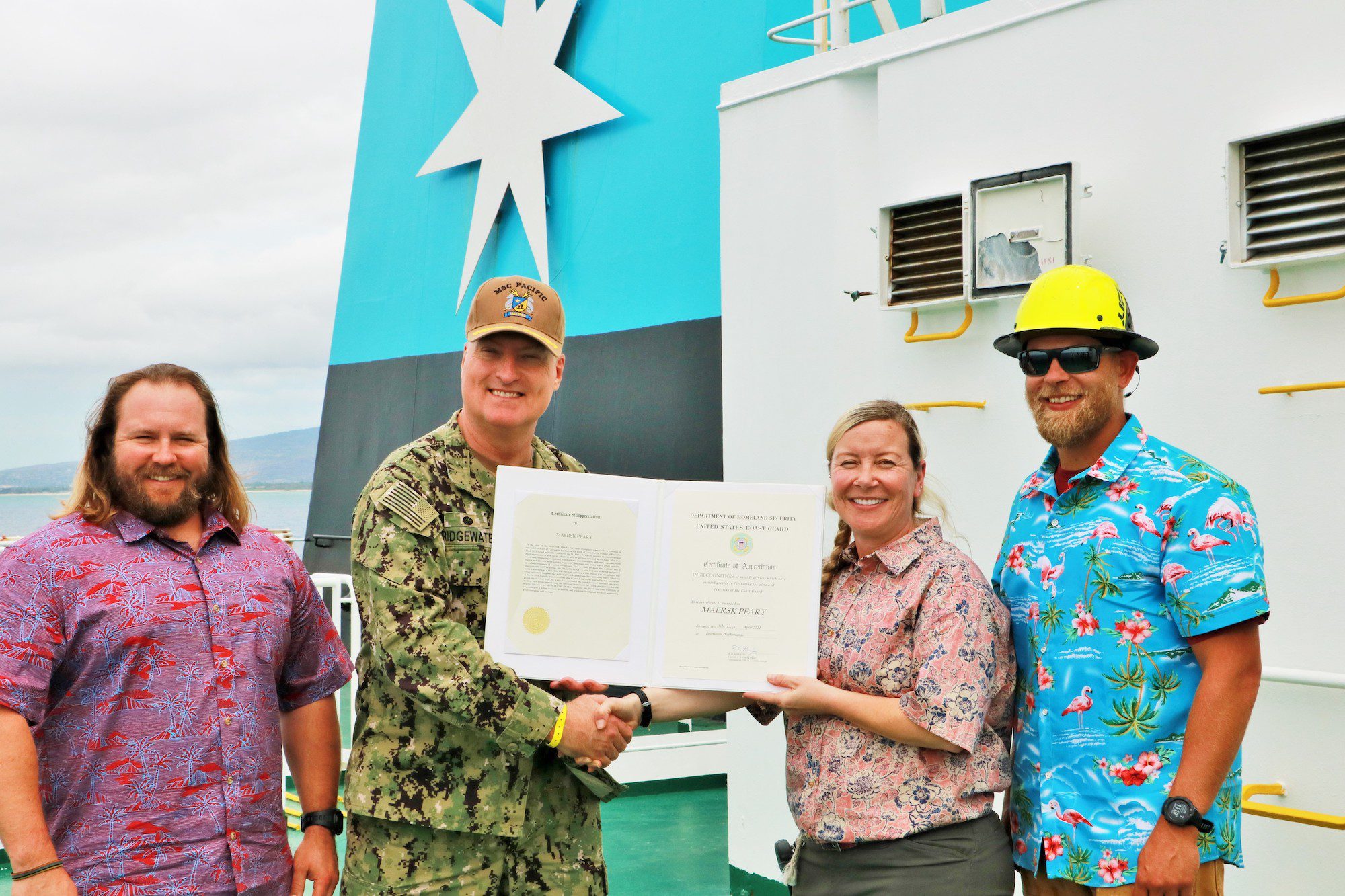 American Seafarers Recognized for Bravery at Sea